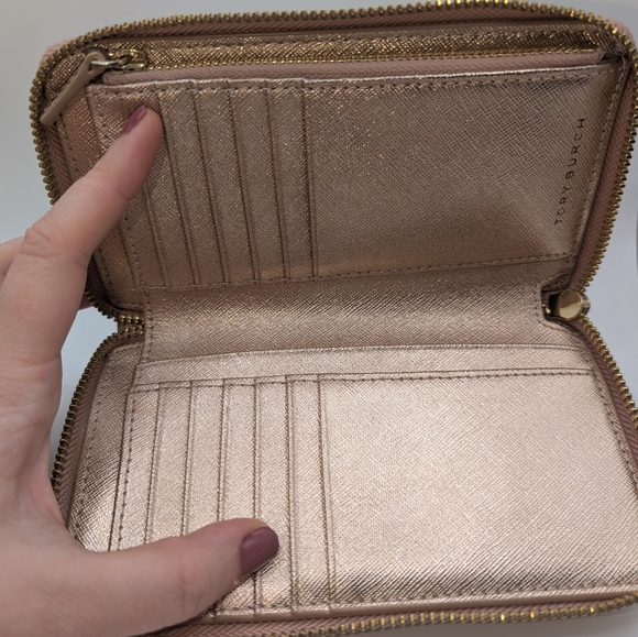 Tory Burch Rose Gold Wallet - Picture 2 of 4